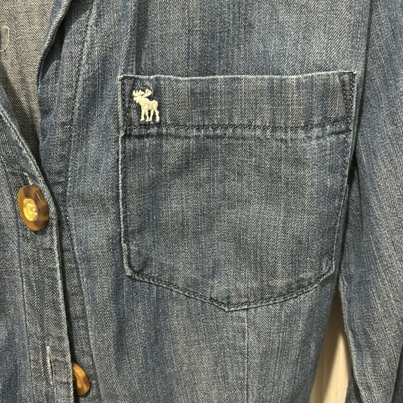Abercrombie and fitch denim chambray dress shirt - Picture 6 of 8